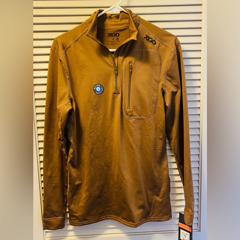 XGO Acclimate Dry SPF 50 half Zip Coyote Brown Combat Shirt